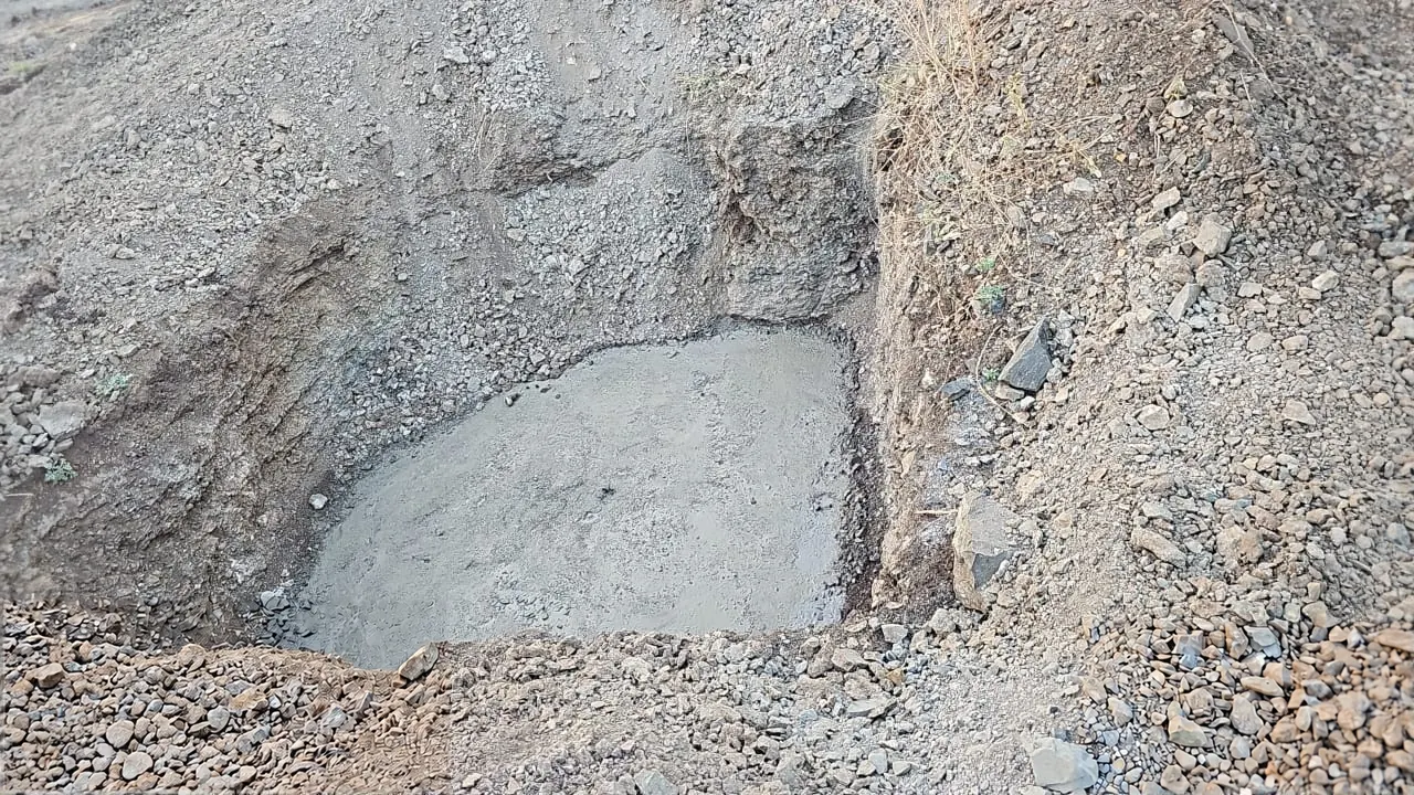 Foundation footing at an agricultural processing campus in Betawad BK