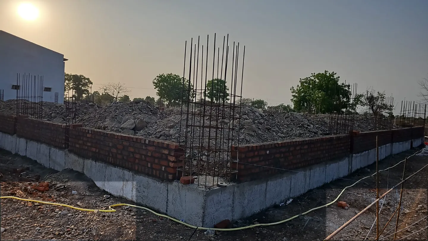 Rebar and foundation work at an agricultural processing campus