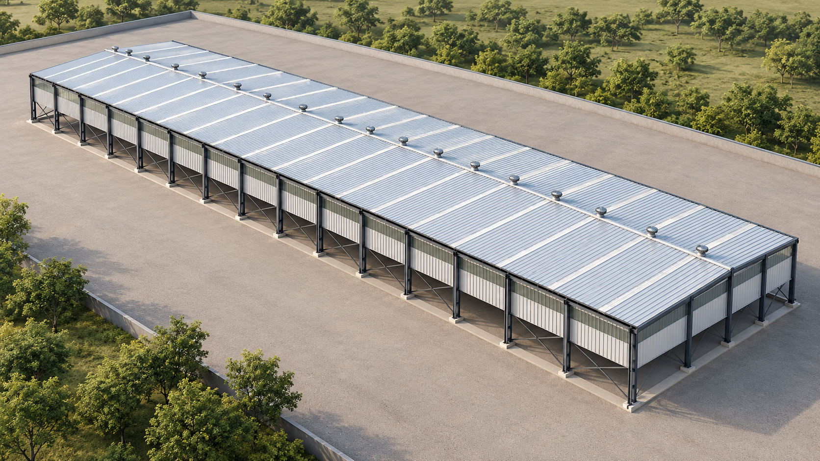 Architectural presentation visual for Lama Ginning Warehouse