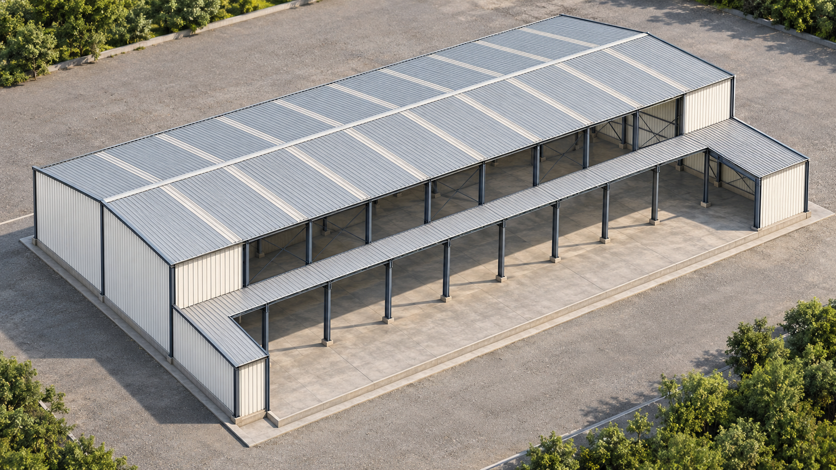 Architectural presentation visual for Mauli Cottspin Shed