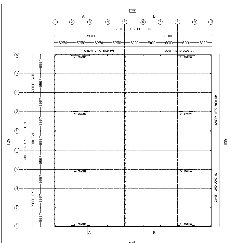 Project drawing for Rajeshwar Market Shed